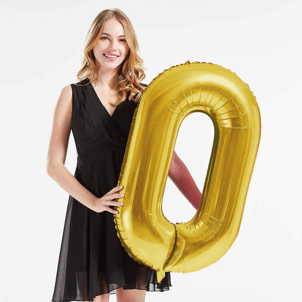 40 inch Gold Foil 70 Helium Jumbo Digital Number Balloons for 70th Birthday Party Decorations
