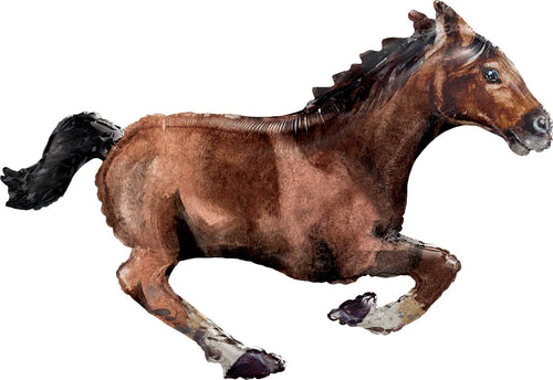 40-Inch Jumbo Galloping Horse Foil Balloon – Metallic Multi-Color by Anagram