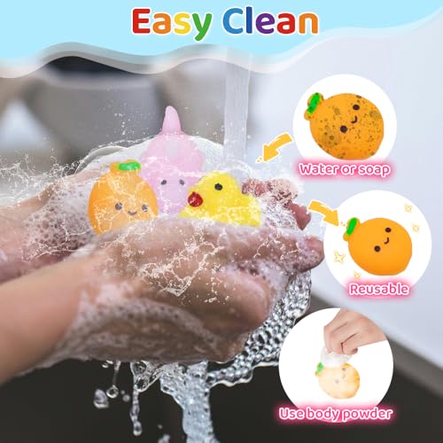 40-Pack Mochi Squishies: Unique Kawaii Animal Squishy Toys for Kids Party Favors