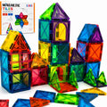40-Piece Magnetic Tile Starter Set for Ages 3-6 – Build 2D & 3D with Squares and Triangles