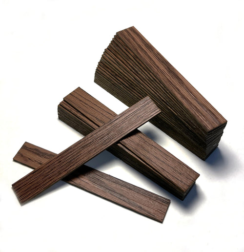 40-Piece Miniature Dollhouse Wood Flooring in Black Walnut – Realistic Wood Grain for 1:12 to 1:6 Scale