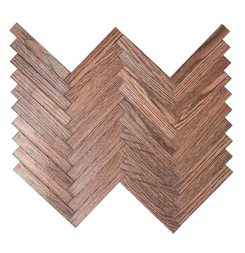 40-Piece Miniature Dollhouse Wood Flooring in Black Walnut – Realistic Wood Grain for 1:12 to 1:6 Scale