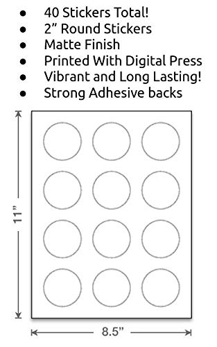 40 Ready to Pop Baby Shower Stickers – Faux Metallic Gold, 2-Inch Round, Gender-Neutral Party Favors