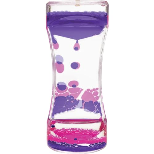 Teacher Created Resources Red & Yellow Liquid Motion Bubbler – Relaxing Sensory Timer for Desk & Classroom