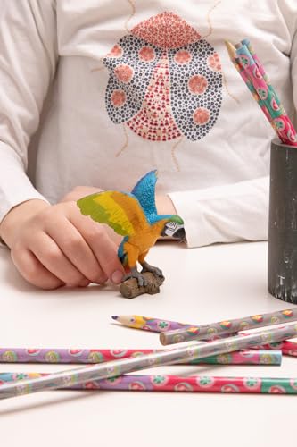 Papo Blue Macaw Figurine – Hand-Painted Parrot Toy, Ages 3+