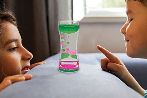Teacher Created Resources Pink & Green Liquid Motion Bubbler – Calming Desk Toy for Focus & Relaxation