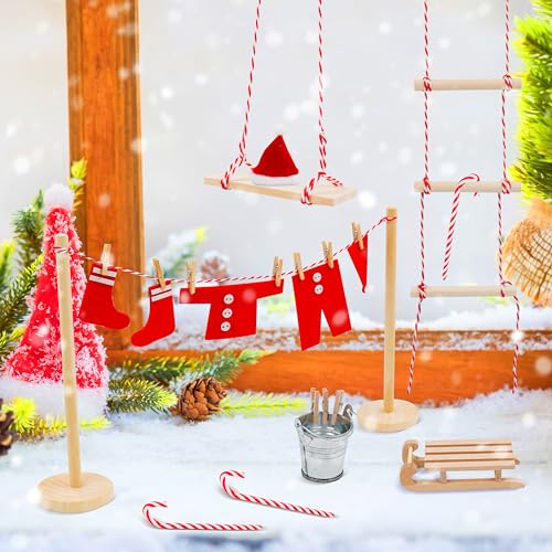 42-Piece Elf Clothes & Accessories Set – DIY Christmas Props for Kids