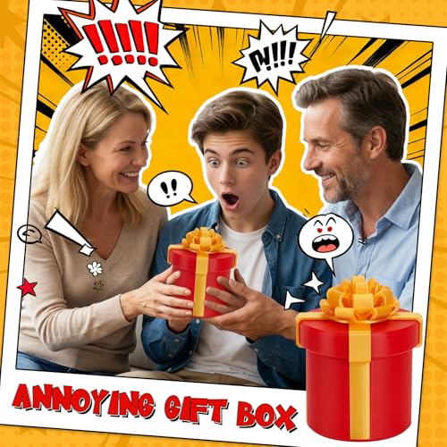 4.72 in Prank Nesting Gift Box - 10 Layer Annoying Mystery Box with Pop-Up Finger for Adults
