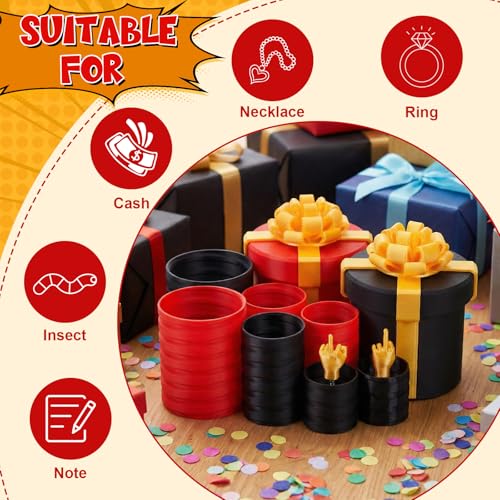 4.72 in Prank Nesting Gift Box - 10 Layer Annoying Mystery Box with Pop-Up Finger for Adults