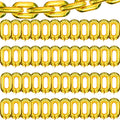 48 Gold Foil Chain Balloons 16 Inch – Jumbo Decoration Set for 80s 90s Party Backdrop