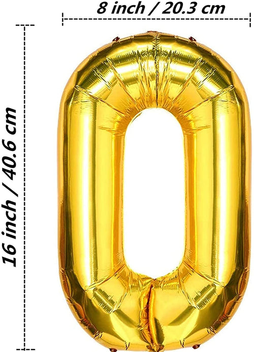 48 Gold Foil Chain Balloons 16 Inch – Jumbo Decoration Set for 80s 90s Party Backdrop