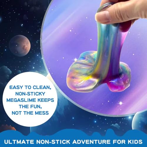48-Pack Galaxy Slime Bulk Set – Non-Sticky Stress Relief Putty for Kids, Party Favors, Easter Basket Stuffers