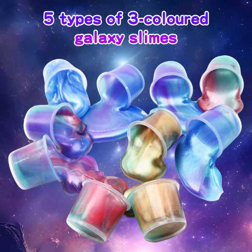 48-Pack Galaxy Slime Bulk Set – Non-Sticky Stress Relief Putty for Kids, Party Favors, Easter Basket Stuffers