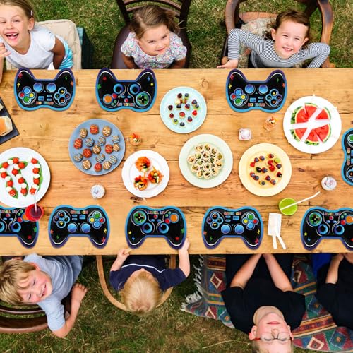 48-Pack Game Controller Paper Plates for Video Game Birthday Parties