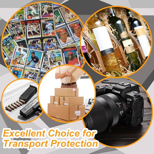 48 PCS EVA Foam Card Dividers for Trading Card Storage Boxes - Shock Absorbing, Cuttable, Black