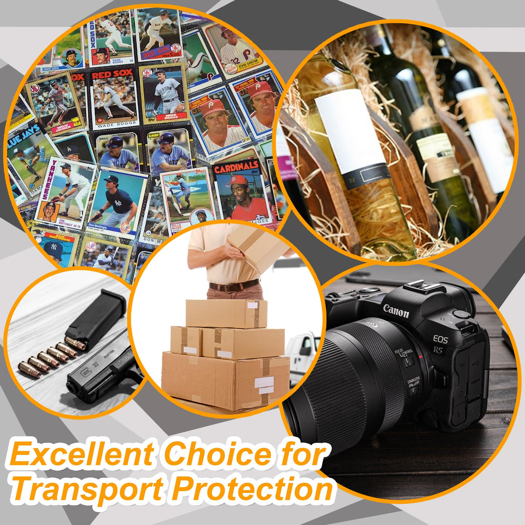 48 PCS EVA Foam Card Dividers for Trading Card Storage Boxes - Shock Absorbing, Cuttable, Black