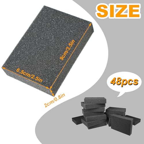 48 PCS EVA Foam Card Dividers for Trading Card Storage Boxes - Shock Absorbing, Cuttable, Black