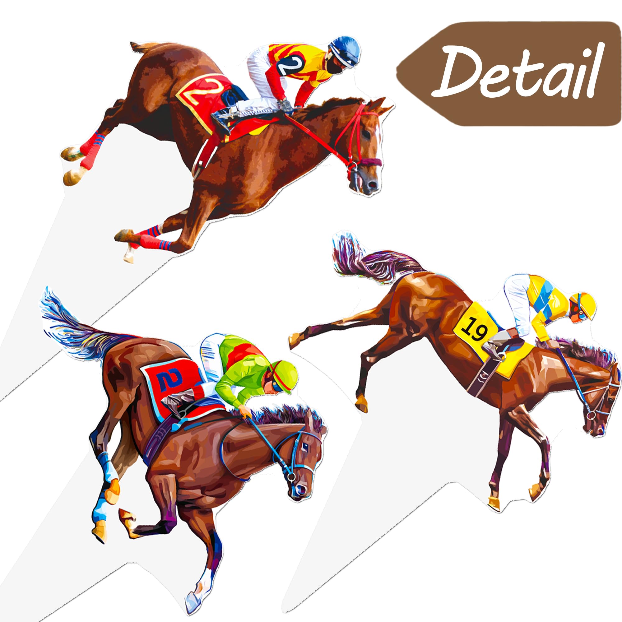 48-Piece Kentucky Derby Cupcake Toppers – umoni Horse Racing Party Picks