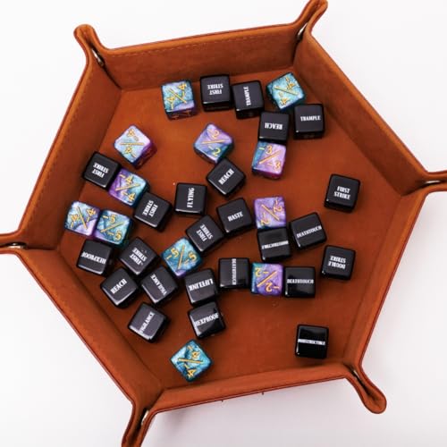 48-Piece MTG Counter Dice Set – Keyword, +1/+6 & -1/-6 Counters with Bag