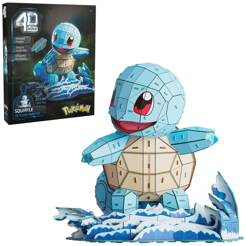 4D Build Pokémon Squirtle 3D Model Kit – 180-Piece Foam Puzzle for Display