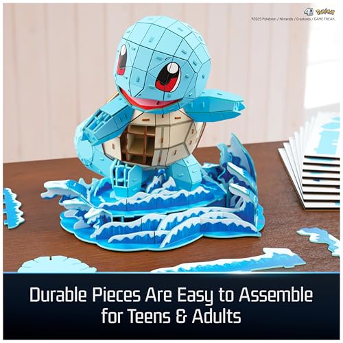 4D Build Pokémon Squirtle 3D Model Kit – 180-Piece Foam Puzzle for Display