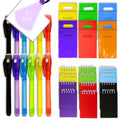 4E's Novelty 12-Pack Invisible Ink Spy Kit with UV Pens, Mini Notebooks & Goodie Bags for Kids Party Favors