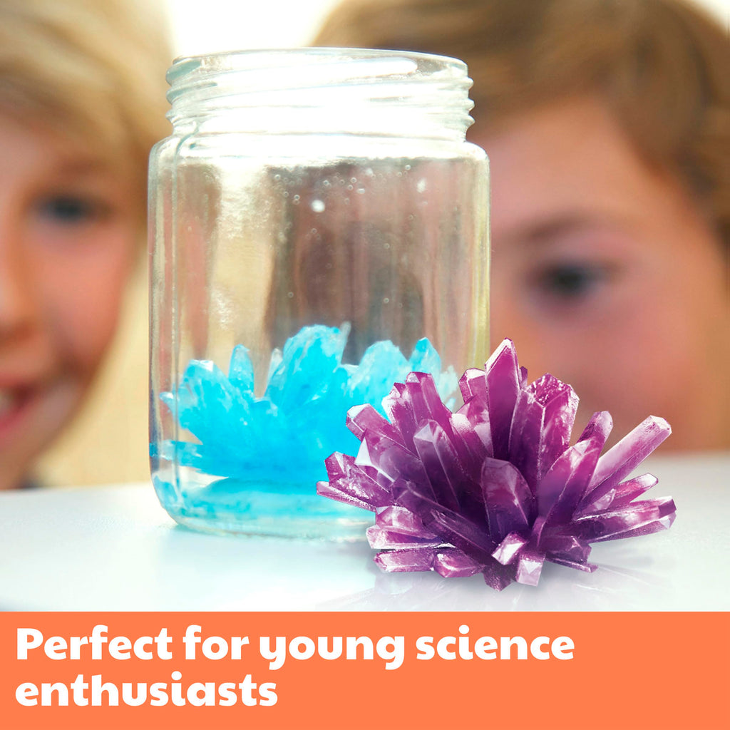4M Crystal Growing Science Kit – 7 Experiments with Display Domes, STEM Toy for Ages 10+