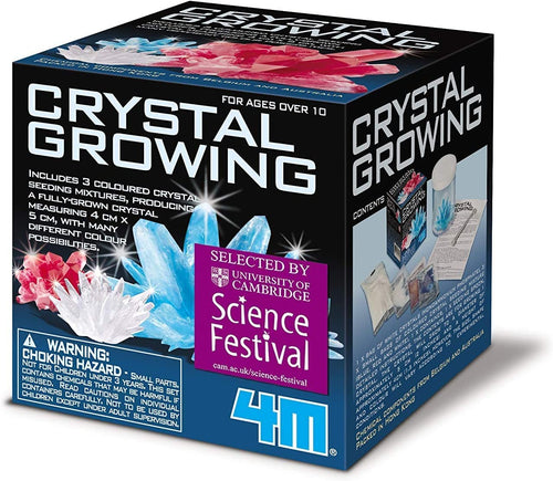 4M Crystal Growing Science Kit – Grow 3 Colored Crystals at Home
