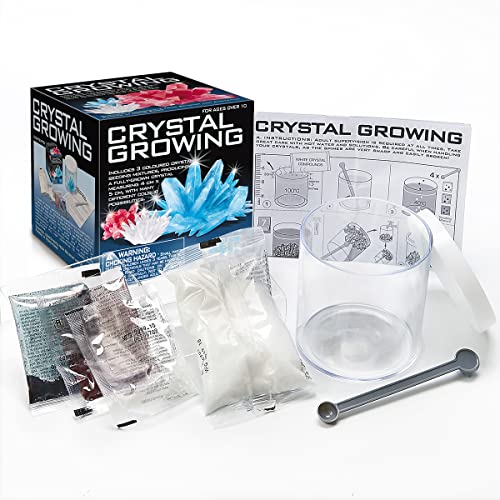 4M Crystal Growing Science Kit – Grow 3 Colored Crystals at Home