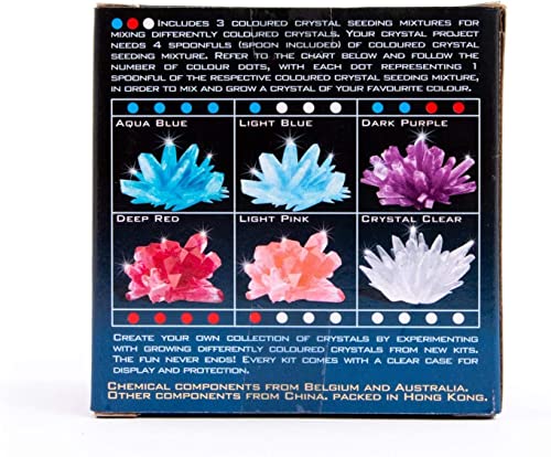 4M Crystal Growing Science Kit – Grow 3 Colored Crystals at Home
