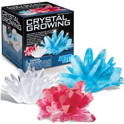 4M Crystal Growing Science Kit – Grow 3 Colored Crystals at Home