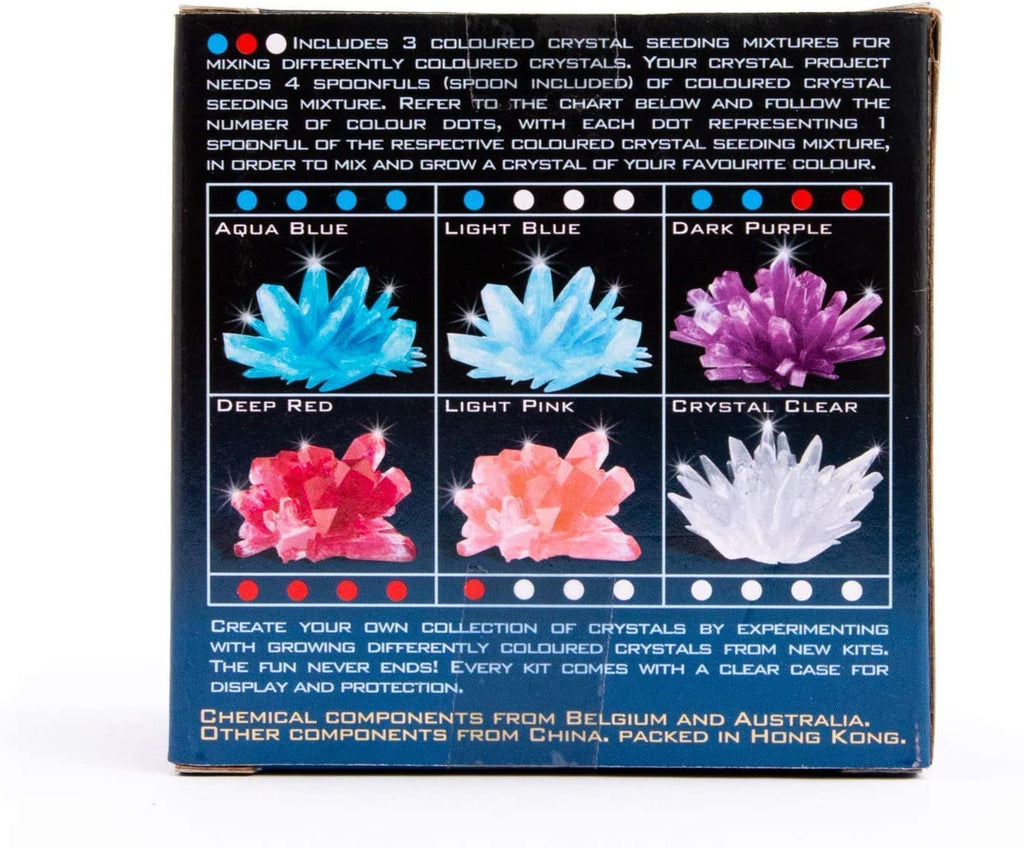 4M Crystal Growing Science Kit – Grow 3 Colored Crystals at Home
