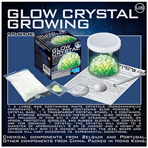 4M Glow Crystal Growing Kit – DIY STEM Science Experiment for Kids & Teens