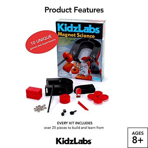 4M Magnet Science Kit – 10 Experiments & Games to Explore Magnetism (Ages 8+)