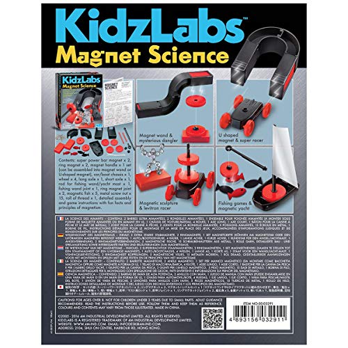 4M Magnet Science Kit – 10 Experiments & Games to Explore Magnetism (Ages 8+)