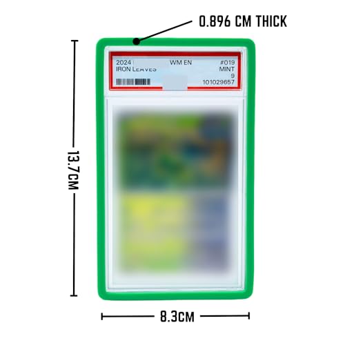 5-Pack Black PSA Slab Guards – Shock-Absorbing Silicone Bumpers for Graded Cards