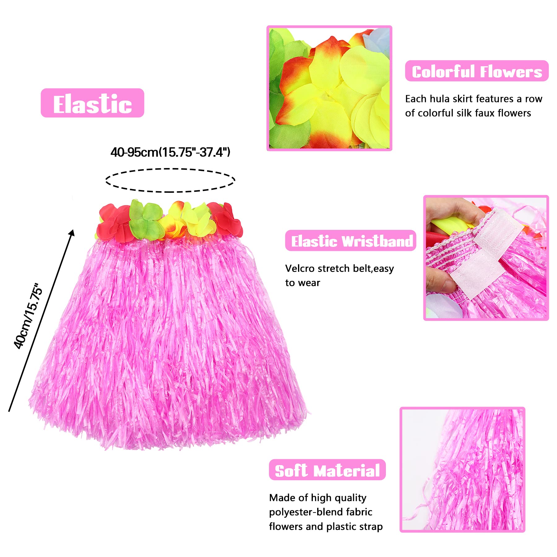 5-Piece Hawaiian Hula Dance Costume Set for Girls - Fighting to Achieve