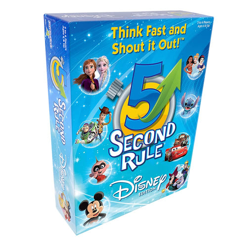 5 Second Rule Disney Edition: Fast-Paced Family Card Game with 300 Disney Questions for Ages 6+