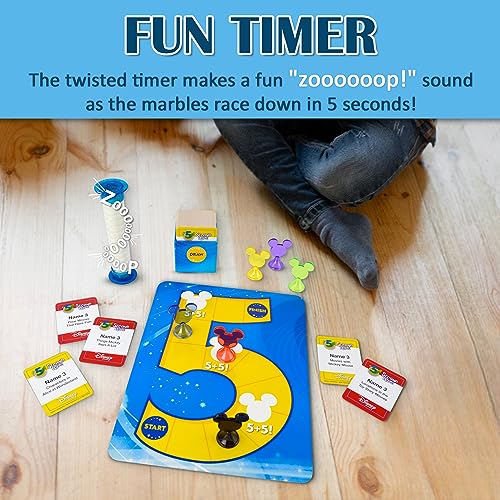 5 Second Rule Disney Edition: Fast-Paced Family Card Game with 300 Disney Questions for Ages 6+