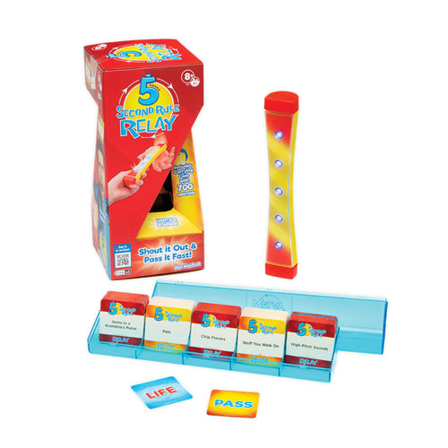 5 Second Rule Relay Party Game - Electronic Baton Passing Game for 2+ Players, Ages 8 and Up