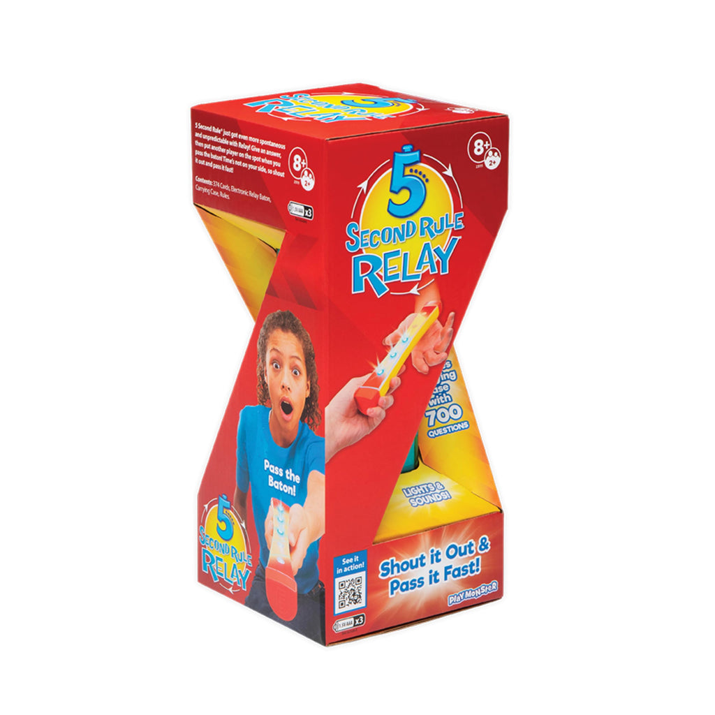 5 Second Rule Relay Party Game - Electronic Baton Passing Game for 2+ Players, Ages 8 and Up