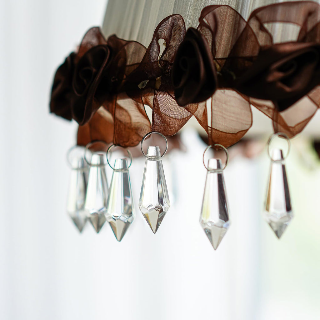 50 Clear Crystal Icicle Pendants – 38mm K9 Chandelier Prisms for DIY Projects