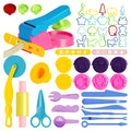 50-Piece Dough Tools Set for Kids – Playdough Accessories with Molds, Rollers, Cutters, and Storage Bag