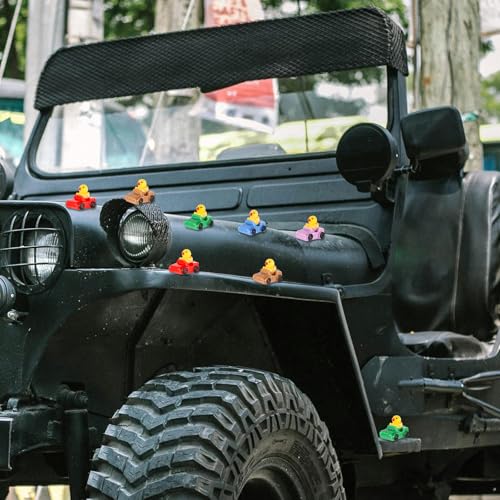 50 Tiny Resin Ducks – Multicolor Miniature Duck Figures for Garden, Dollhouse, and DIY Crafts