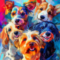 500-Piece Springbok Puppy Rainbow Jigsaw Puzzle: Unique Odd-Shaped Pieces, Made in USA