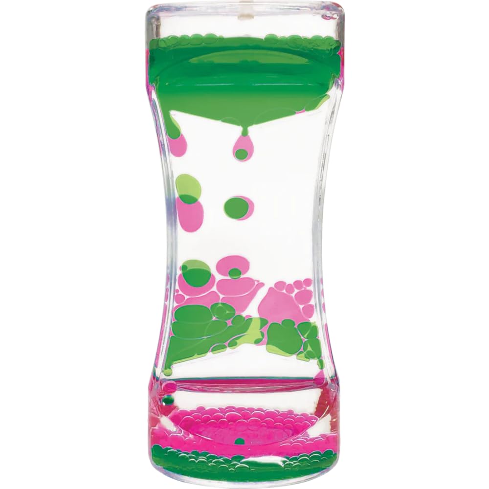 Teacher Created Resources Pink & Green Liquid Motion Bubbler – Calming Desk Toy for Focus & Relaxation