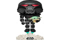 Funko Pop! Star Wars: The Mandalorian – Dark Trooper with Grogu #488 (Glow-in-the-Dark Exclusive)