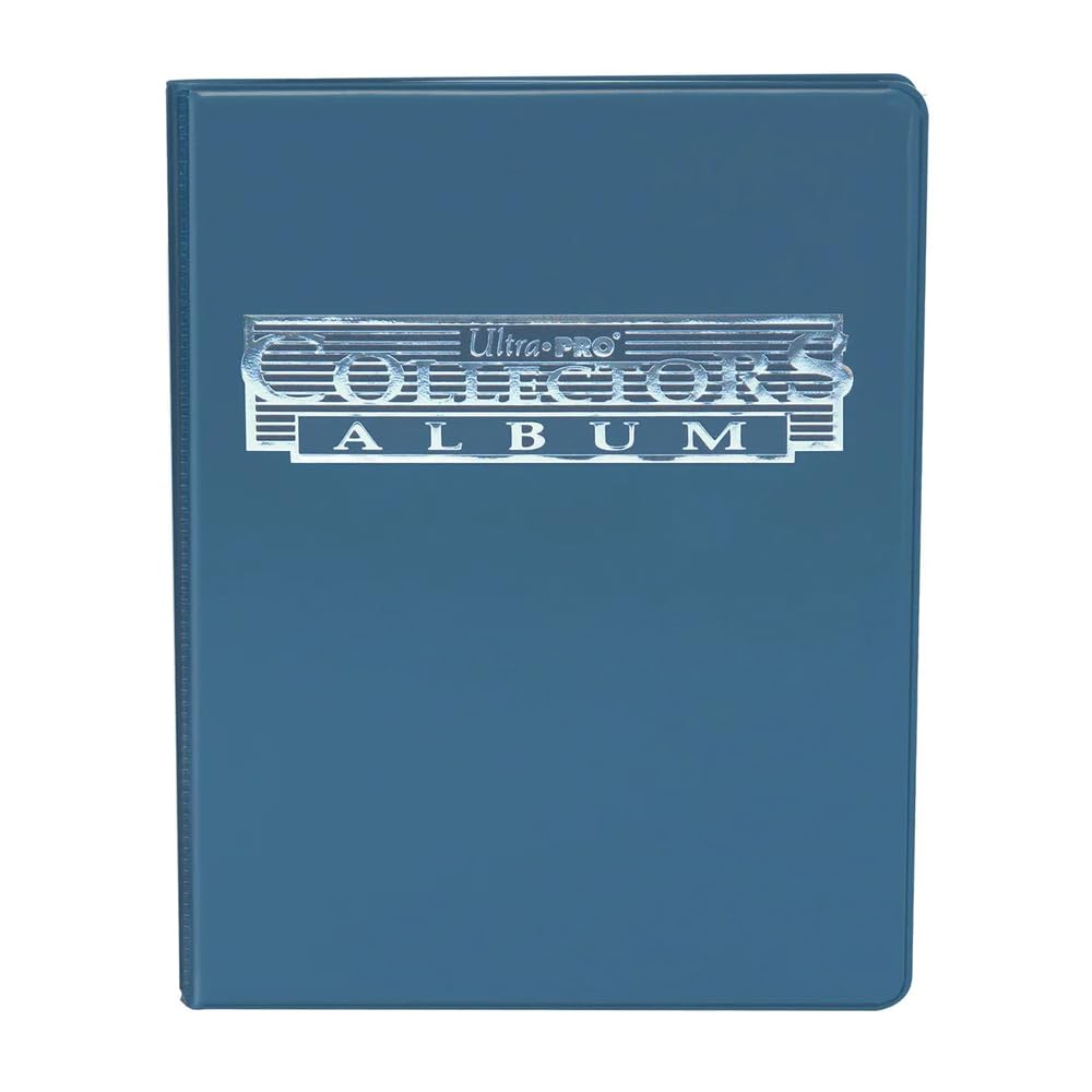 Ultra Pro 4-Pocket Card Portfolio – Holds 80 Trading Cards, Archival Safe, Side-Loading, Blue