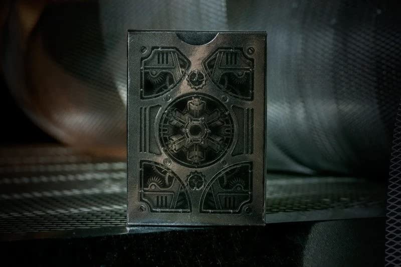 Bicycle Silver Steampunk Standard Index Poker Playing Cards – Premium USA-Made Deck