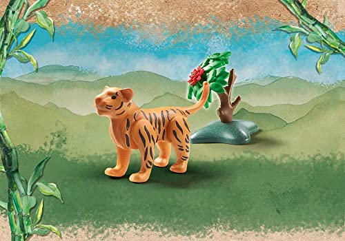 Playmobil Wiltopia Young Tiger – Eco-Friendly AR Playset for Ages 4+